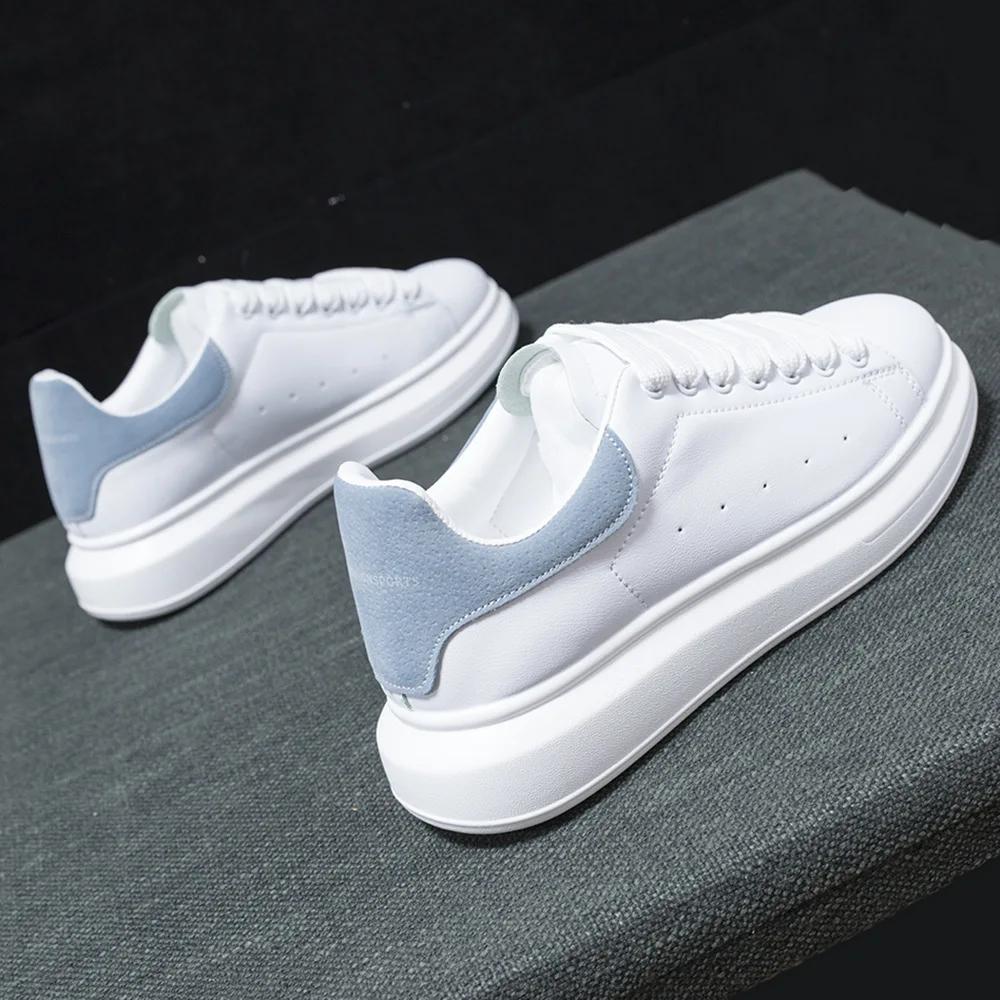 Luksus Originalt Merkedesign Dame Herre Sneakers Gratis Frakt Kampanje Mote Bokstavtrykk Hvite Brettsko Fritids Tenni