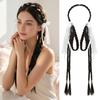 Synthetic Bunny Ear Headband Ponytail Ballet Style Long Pony Tail Hairpieces  Cosplay