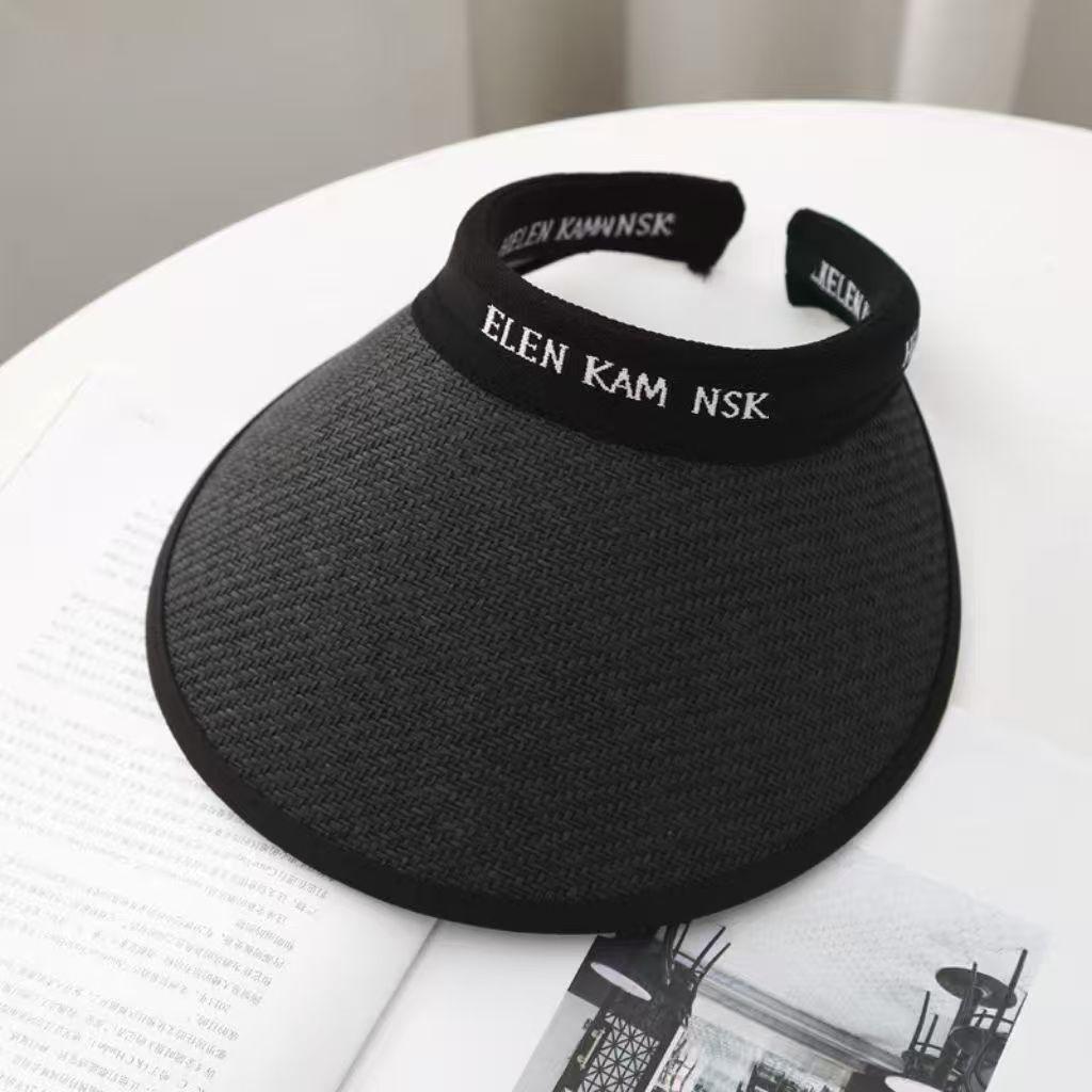 Women s Summer Foldable Ice Silk Sunshade Hat with Open Top and Large Brim One Size