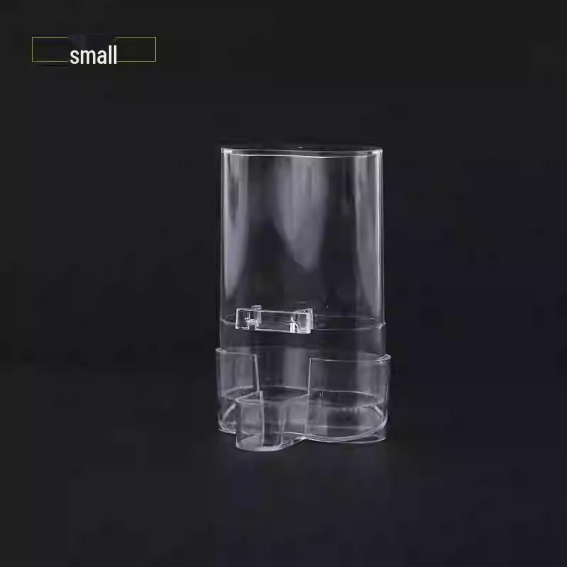 Papageien-Futterspender mit Auslaufschutz und Hülsentrennung für Nymphensittiche