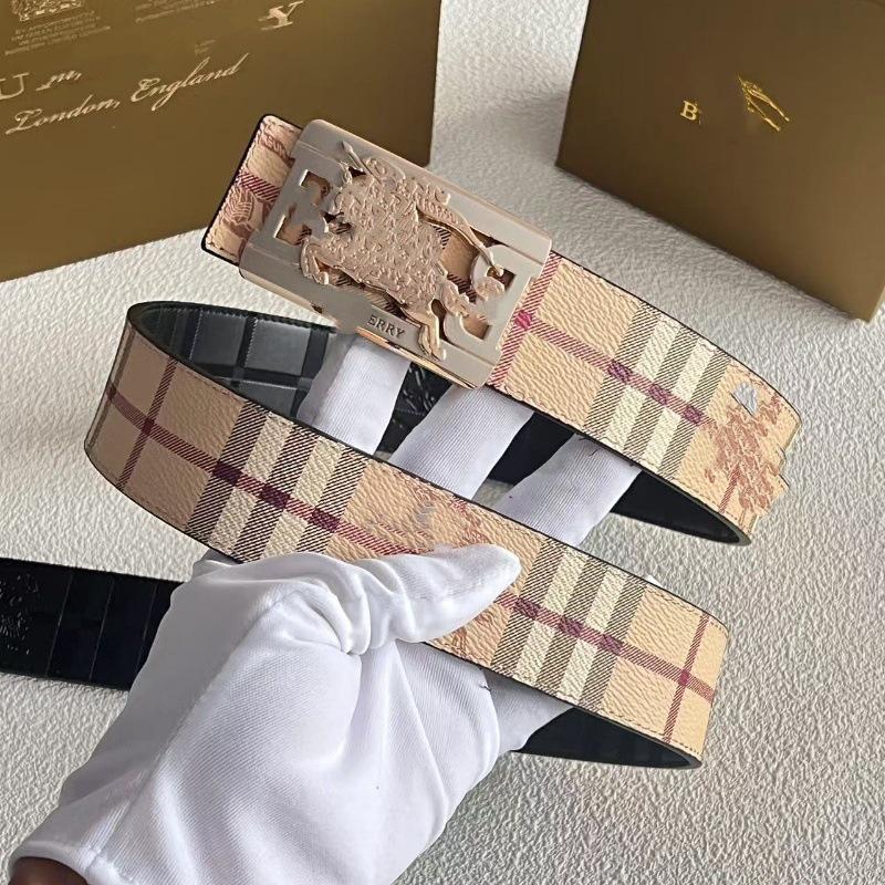 Smooth Buckle Leather Belt - Fashionable Business & Jeans Waist Accessory