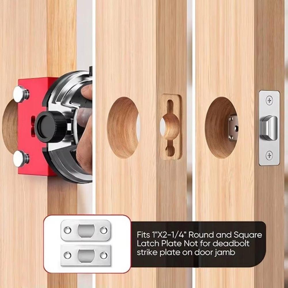 Adjustable Mortise Guide Mortising Locator Jig Aluminum Zinc Zinc Alloy Hinge Installation Kit  Hole Drilling