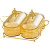 Candy Bowl Appetizer Serving Tray Snack Dishes Divided Platter Fruit Container With Lids