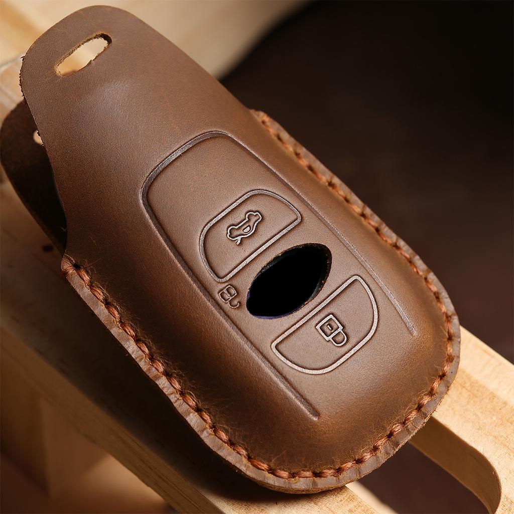 Copertura in Pelle per Chiave Auto per Subaru Legacy XV Forester Outback BRZ Accessori SIT Auto Guscio Protettivo per Chiave Telecomando