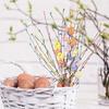 26pcs Plastic Easter Egg Twig Arrangements Artificial Easter Egg Vine Branches Spring Floral Stems Centerpiece Wreath Decoration