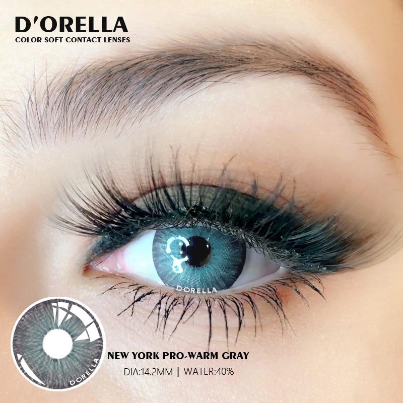 DORELLA 1 Pair (2pcs) NEW Fashion Lenses New York Color Soft Cosplay Contact Lenses for Eyes