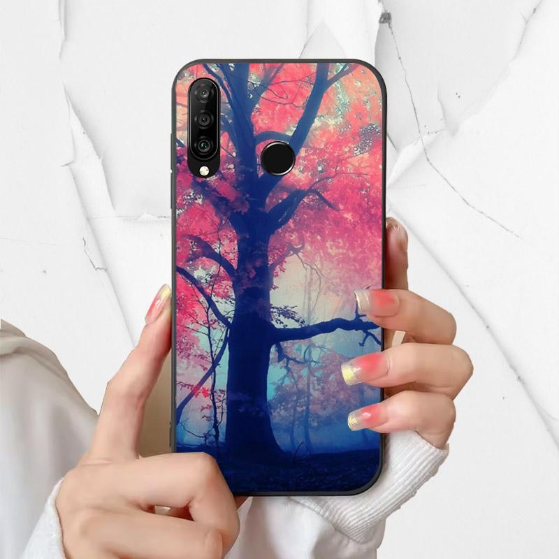 Phone Cover For Huawei P30 Lite Silicone Case MAR-LX1A Fashion Painted Shockproof Soft Fundas For Huawei Nova 4e Coque P30Lite