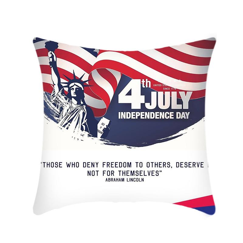 New Style Pillow Statue of Liberty Bald Eagle Printed Plush Sofa Pillow