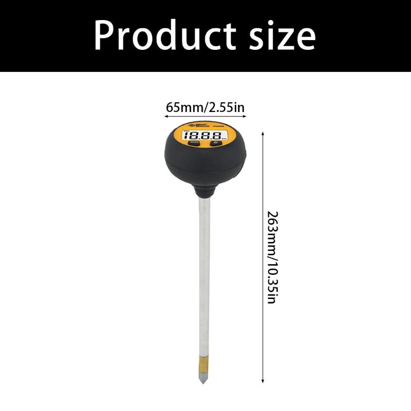 Professional Soil Meter With Long Metal Probes Garden Soil Tester For Deep Testing In Agriculture And Greenhouses Use