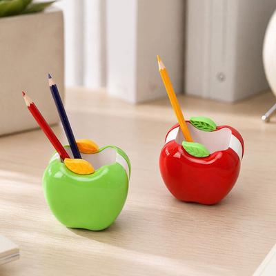 Xiaobudian Fruit Shape Pen Holder, Large Capacity Desktop Pencil Organizer, Decorative Stationery Container Box for Home, Office, Classroom