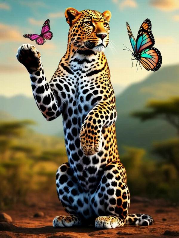 Diamond Painting New Collection Colorful Butterfly Leopard Diy Full Rhinestone Embroidery Animals Mosaic Cross Stitch Kits Wall Decor