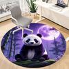 1pc Panda Moon Night Forest Chair Carpet for Office, , Non-slip carpet, Very suitable for offices, farmhouses,Outdoor carpet yy251120079