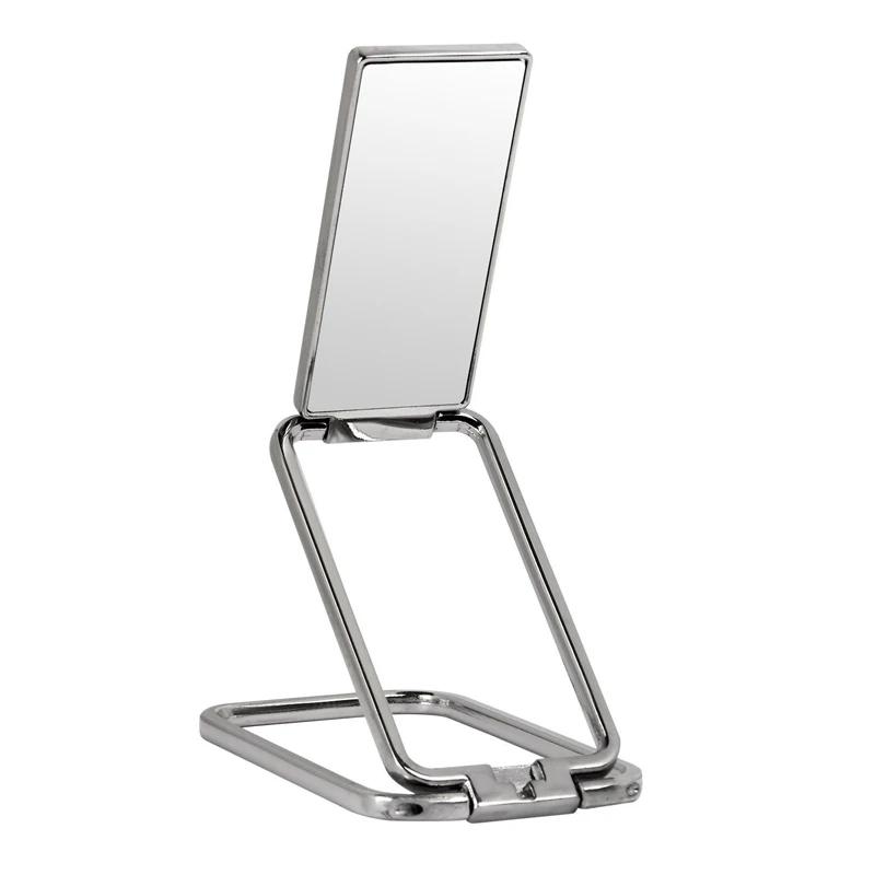 

Luxury Cellphone Holder Metal Mobile Phone Stand Square 360° Folding Finger Ring Tablet Alloy Bracket for Samsung iPhone 12 13 серебряный