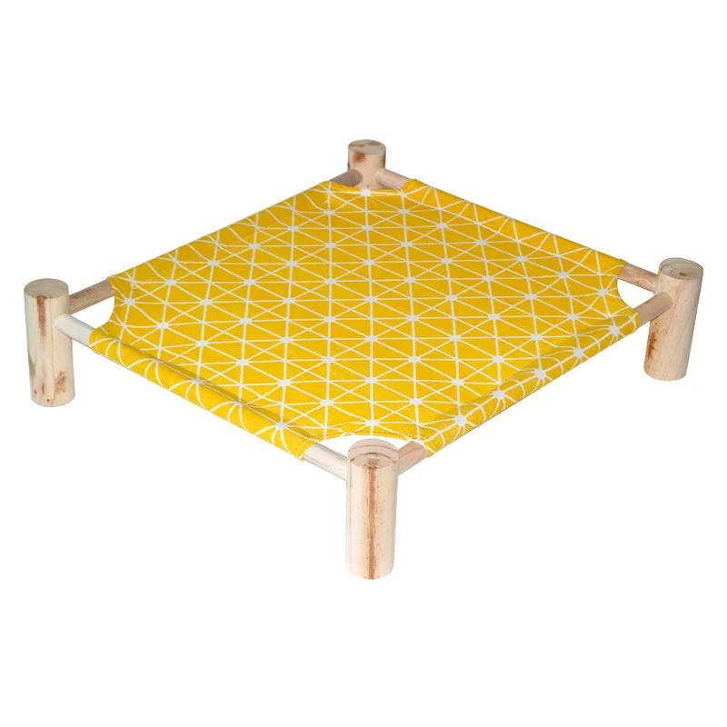 Pet Hammock Durable Cat Bed Four Seasons Universal Removable Washable Solid Wood Kennel Litter Dog Cat Hammock House Supplies