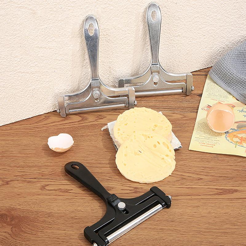 Cheese Slicer Adjustable Thickness Heavy Cheese Cutters With Wires For Soft Semi-Hard Cheese Butter With Cutting Wires