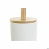 Brosse de salle de wc - DKD Home Decor - Grès et bambou - Blanc - Design Scandi - Touche moderne