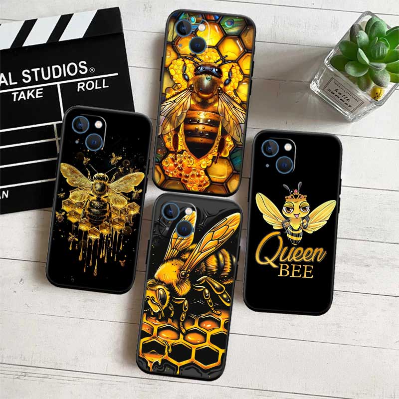 UP7 Art Bees Cartoon New High-End Shell Phone Case for Redmi Note 10 11 12 Pro Max 10S 10C 10T 11A 11S 12S 12C