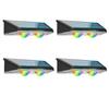 KingHe Solar Outdoor Waterproof IP65 RGB Garden Lights with 8 Lighting Modes and Automatic Lighting Sensor (Set of 4)