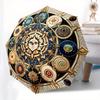 Enchanted Mandala Art: Mystical Design for Your SpaceUmbrella, Portable 3-Fold Compact Umbrella for Men & Women Gift