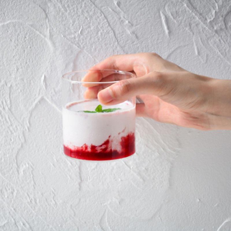 280/400ml Nordisch Transparent Ins Kaffeetasse Whiskyglas Wasser Milch Kaltgetränk Weingläser Trinkgeschirr Teetasse Joghurtbehälter
