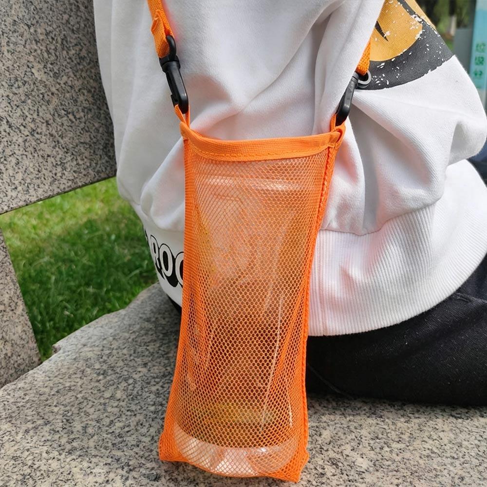 With Strap Single Shoulder Water Cup Bag Unisex Sport Water Bottle Cover Water Cup Hanging Bag