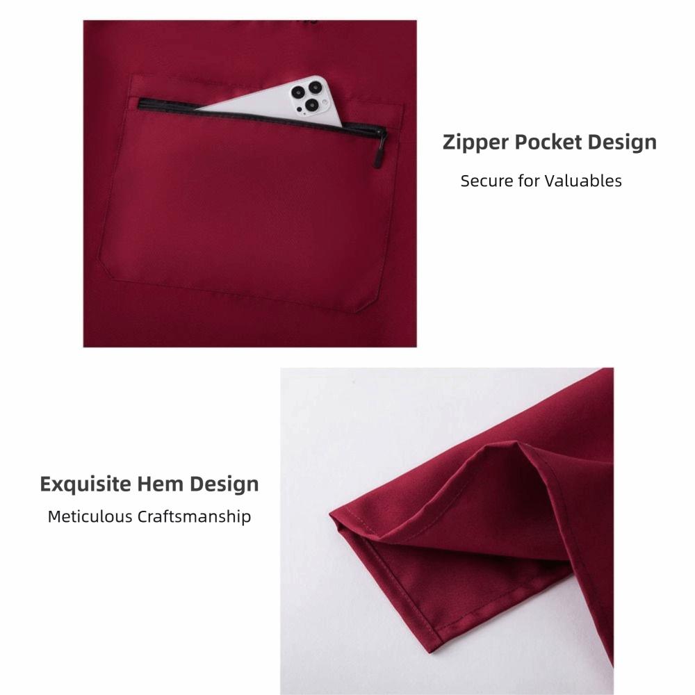 Cute Waterproof Cooking Apron Anti-fouling Large Pockets Kitchen Cooking Smock Oil-Proof Sleeveless Chef Apron for Adult