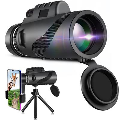 LMLFC 80x100 Monocular with Improved Light Gathering Smartphone Highly Mountain Horse Watching Ball Games Power, Photography, Durable, Long-distance