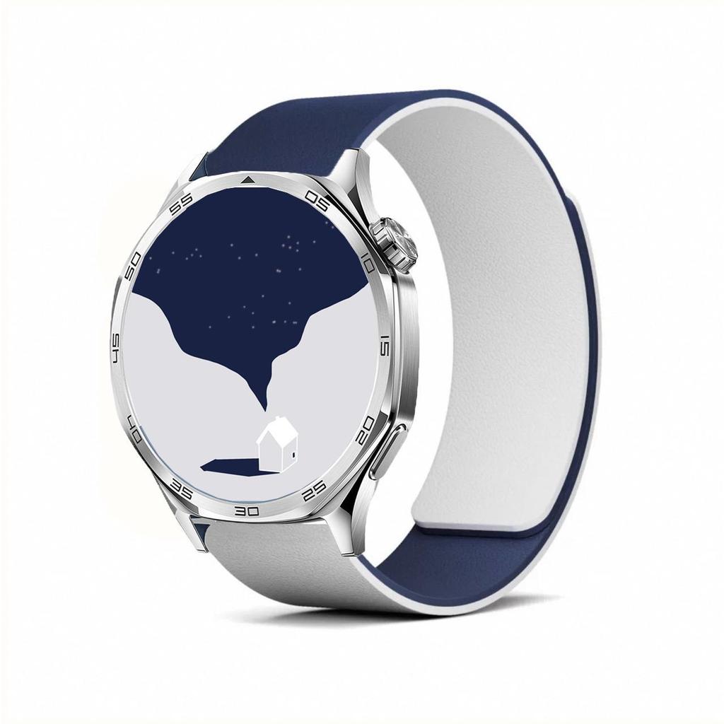 18mm 20mm 22mm Silicone Magnetic Band for Huawei Watch GT6/5 GT6/5Pro GT3 46mm Sport Strap for Samsung Galaxy Watch 7 6 5 4