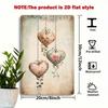 Vintage Art Deco Metal Wall Decor, Heart Poster for Bar