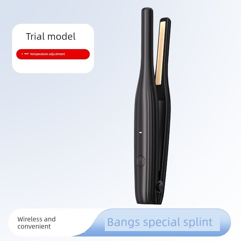 

Men s Portable Wireless Charging Curling Iron, Dual-Use Straightener and Curler, Small Flat Iron with Negative Ions for Volumizing Bangs [Experience Model] 1 Level Adjustment
