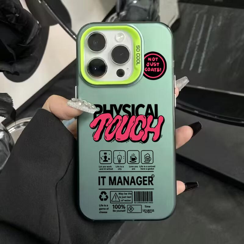 Luxury Trend English Letter Label Phone Case For iPhone 16 Pro Max 15 14 13 12 11 Pro XR XS 7 8 Plus Lens Protect Plating Cover