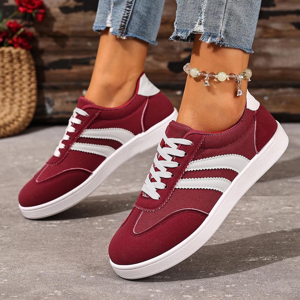 Neue Damen-Frühlingsschuhe lässige Forrest Gump Schuhe atmungsaktive und verschleißfeste Schnür-Board-Schuhe