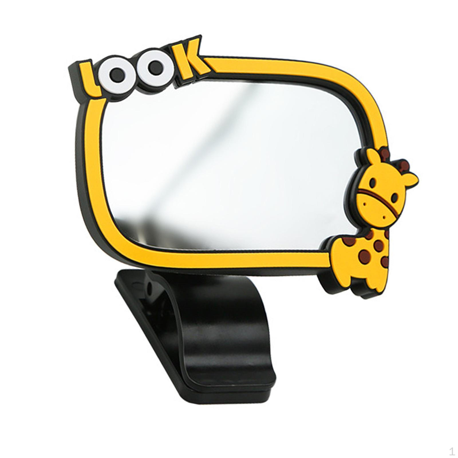 

Car Mirror Backseat Flexible Clip on Adjustable Cars Rearview Mirrors Rear Facing Back