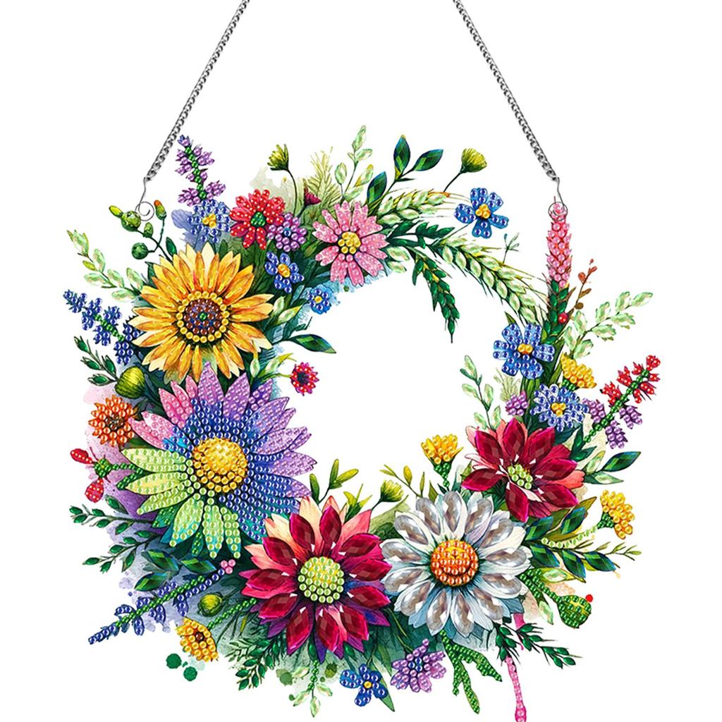 DIY 2D Flat Acrylic Special Shaped Diamond Art Pendant for Home Decoration and Gift
