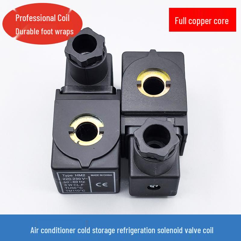 HM2 Castel Solenoid Valve Coil, Cold Storage AC Unit Control Valve, AC220V/DC24V