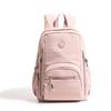 Schoolbag new solid color backpack women's simple large-capacity waterproof nylon bag trendy fashion simple casual student schoolbag