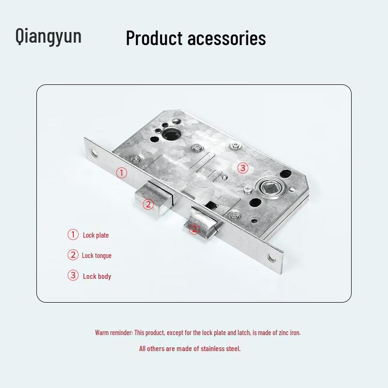 Universal Stainless Steel Fire Door Lock Body