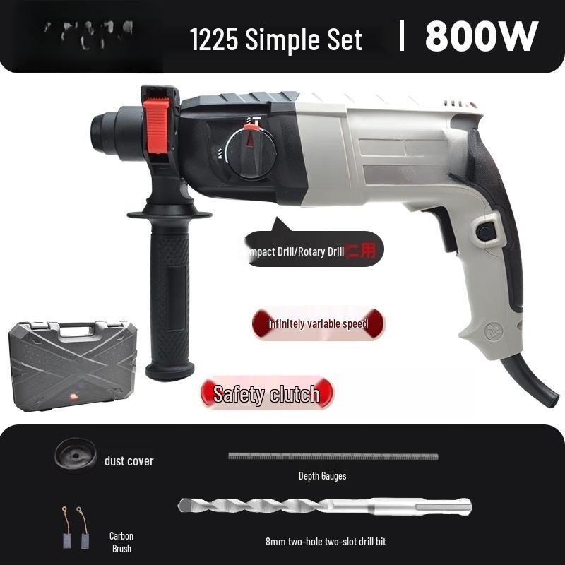 

TURBOSUN 1225 1000W 2-Function Light Electric Hammer CN plug (adapter included)