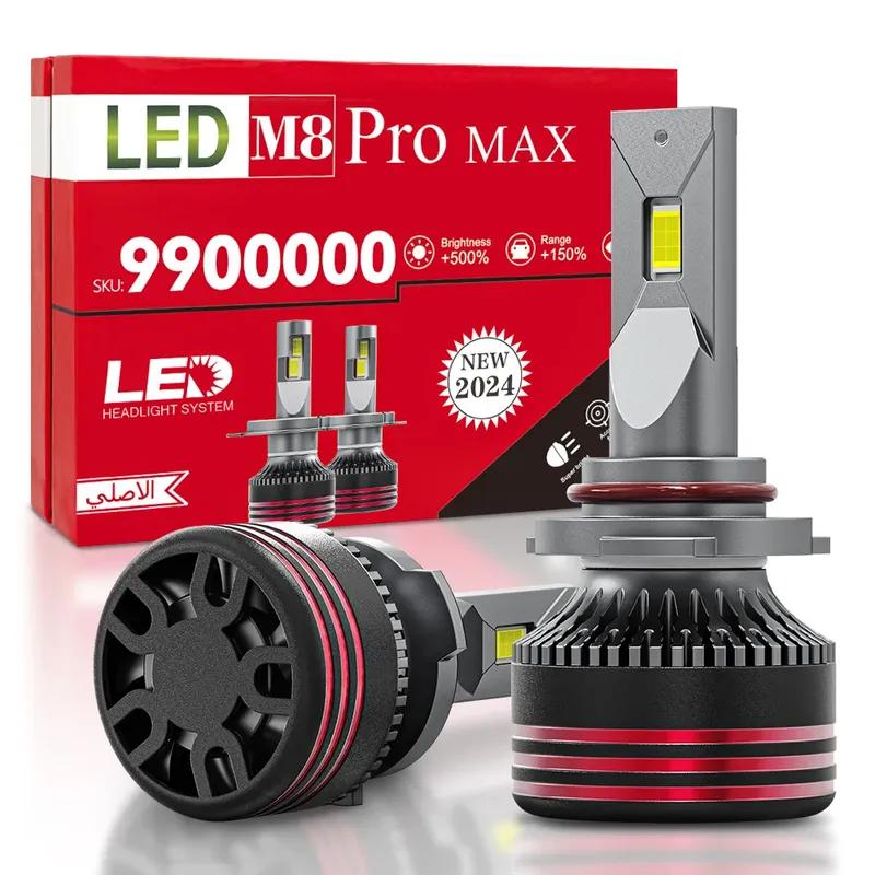 M8 PRO H1 H4 H7 Led Canbus Lamps H8 H9 H11 H16 JP 9012 HIR2 880 Headlight Bulbs 130W HB3 9005 HB4 9006 Car Lights Stable Work