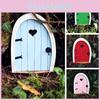 Wooden Craft Miniature Door Ornament For Garden Decor And Home Interior Design