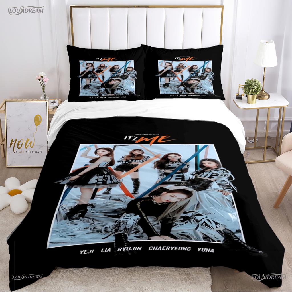 Itzy-Korean Singing Group All Season Duvet Cover Comforter Bedding Set Soft Quilt Cover And Pillowcases Single/Double/Queen/King
