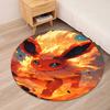 Pokémon Printed Round Rug Carpet Chair Rug Area Rug Entryway Doormats,for Office Chair Living Room Bedroom Kitchen Room.