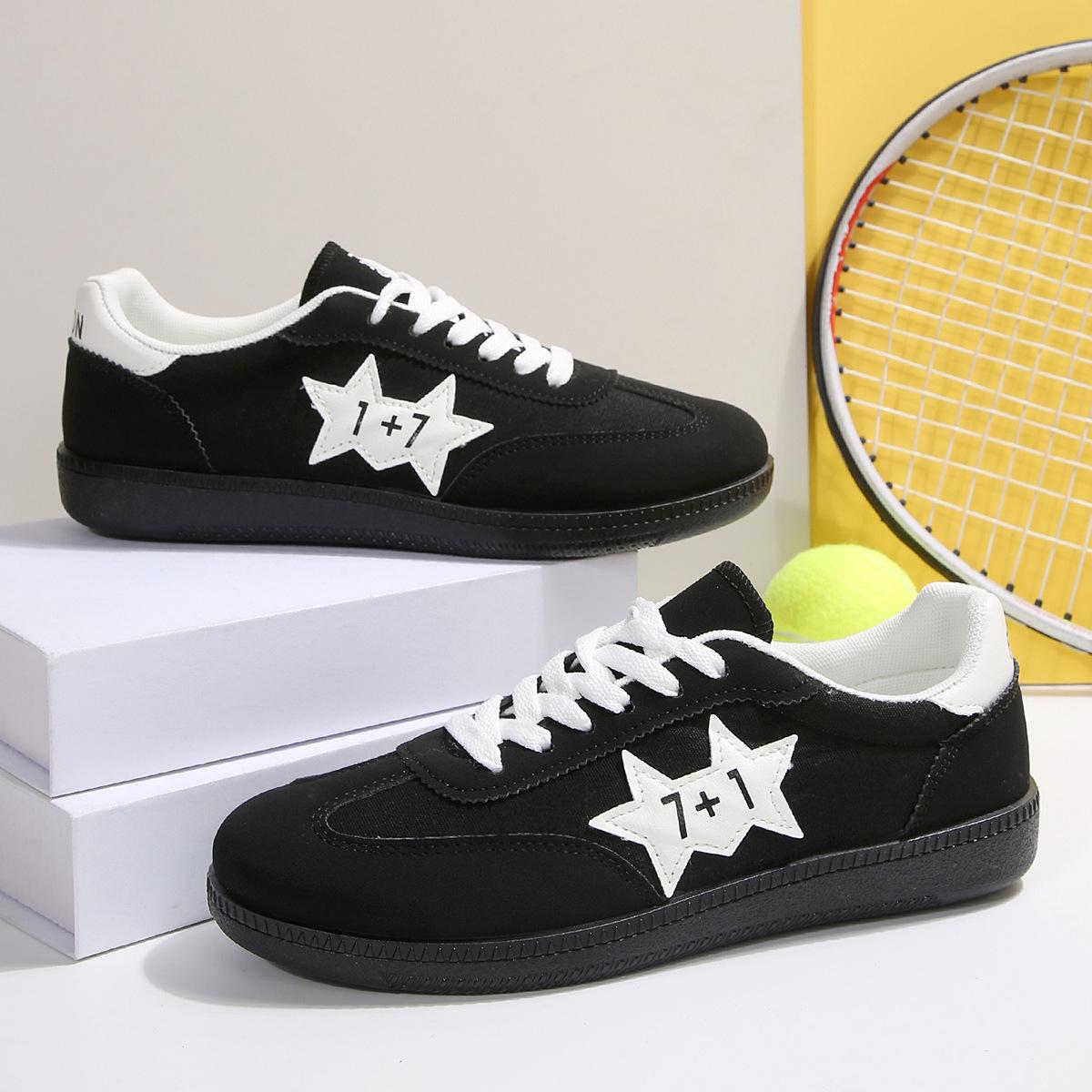 

Unisex Couple Style Flat Bottom Sports Shoes Comfortable Casual Spring New Model Size 35-44 Available for Adults 44 чорний