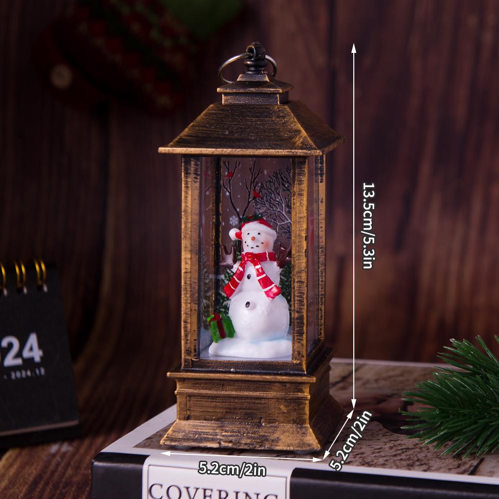 1PC Light Night Light Christmas Interior Light Desktop Decoration Christmas Tree Santa Claus Decorative Desktop Decoration  No W