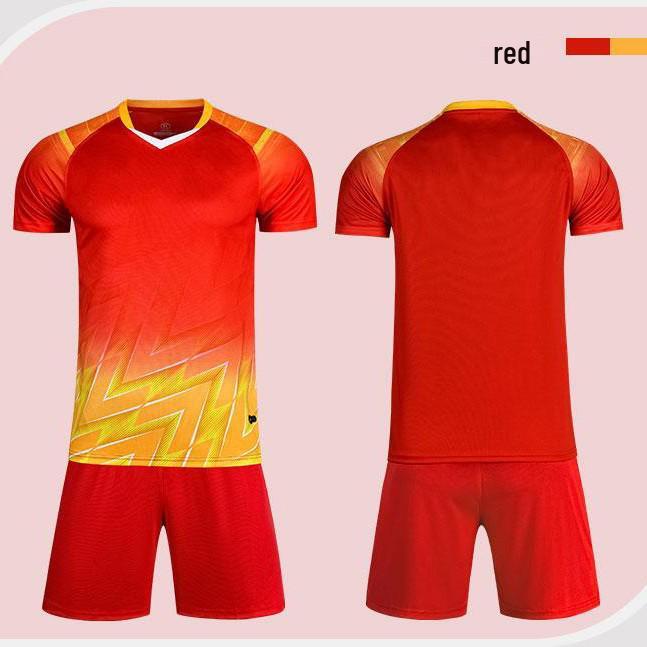 Men's Quick-Dry Football Jersey Set with Number Print for Adults and Kids