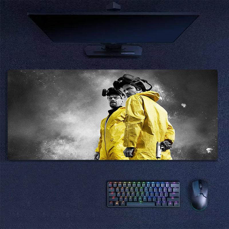 Breaking Bad Mouse Pad, Large Gaming Desk Mat, Non-slip XXL Mousepad for Laptop & Tablet, Mini PC Playmat with Stitched Edges