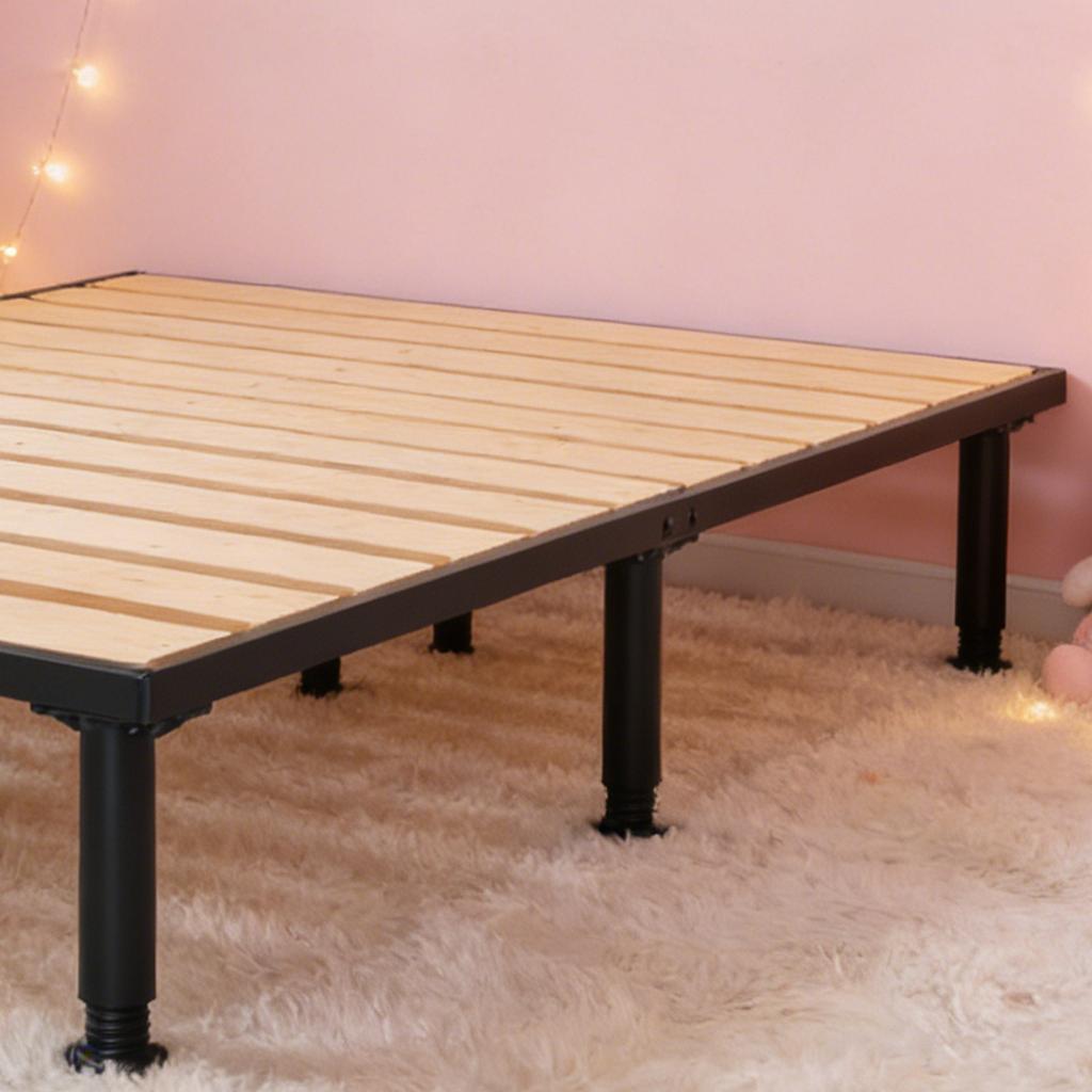 2Pcs Adjustable Bed Frame Center Support Legs Height Replacement Parts Strong Bed Support Legs for Furniture