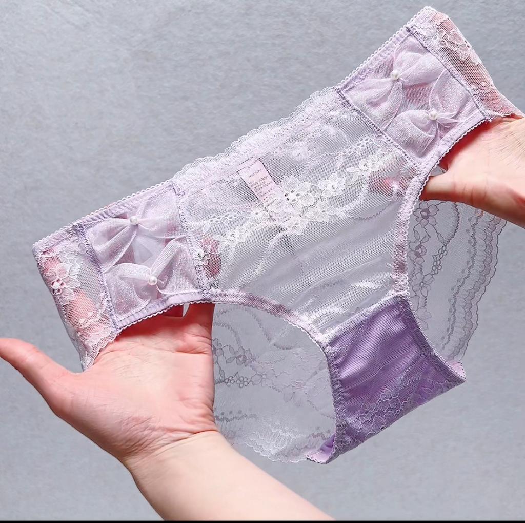 Sexy Lace Underwear for Women High Wasited Panties Breathable Floral Briefs Women's Bikini Underwear Breathable Cheeky Panties