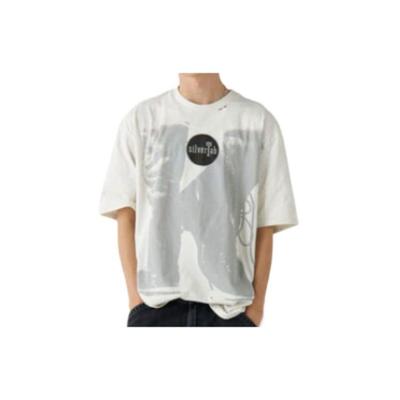 Levis Silver Label Crewneck Pullover Letter Logo Print Slim Fit Korte Mouw T-shirt Heren Tops Wit A7378-0000