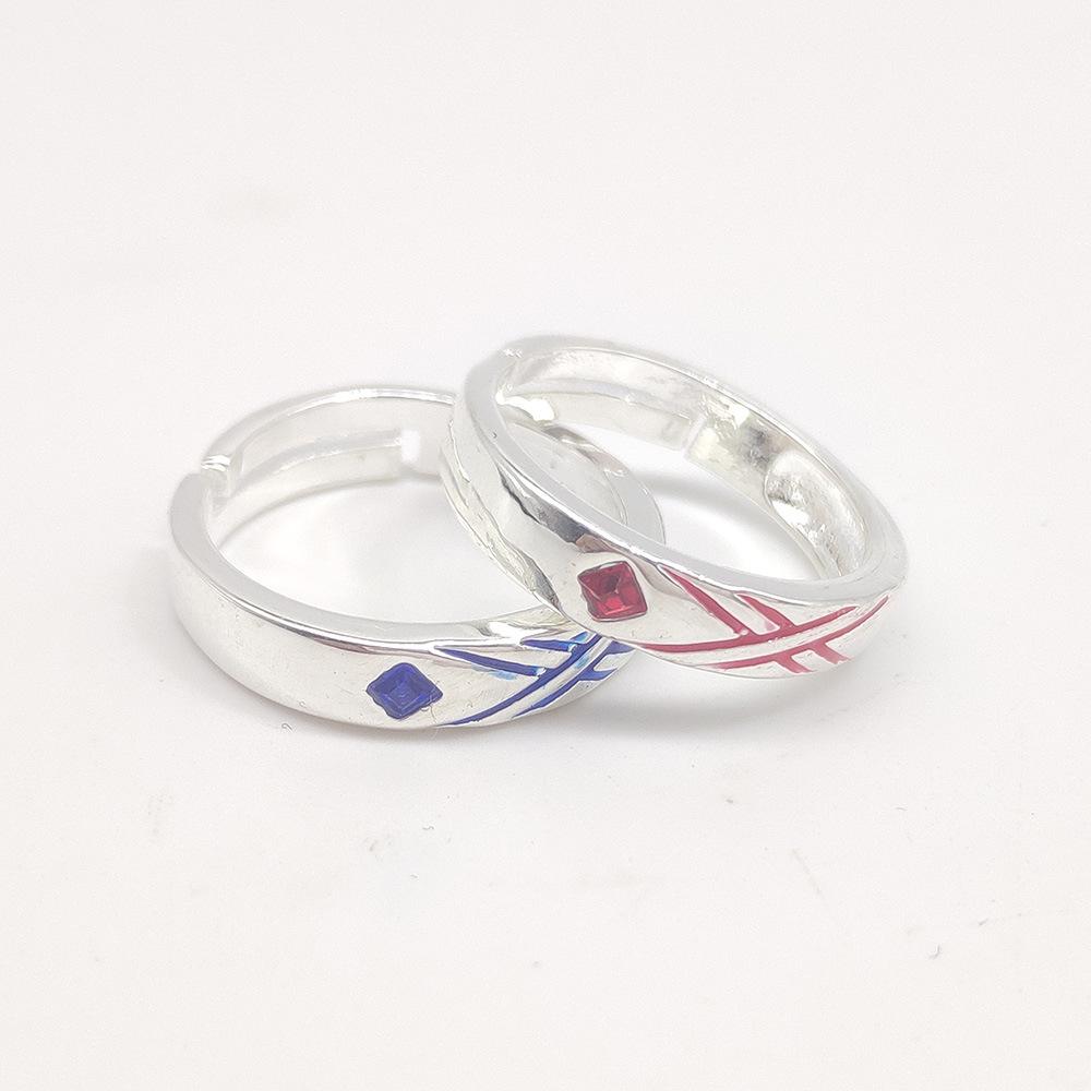 Anime Darling In The Franxx Cosplay Ring HIRO ZERO TWO Adjustable Opening Rings For Couple Love Fashion Jewelry Accessories
